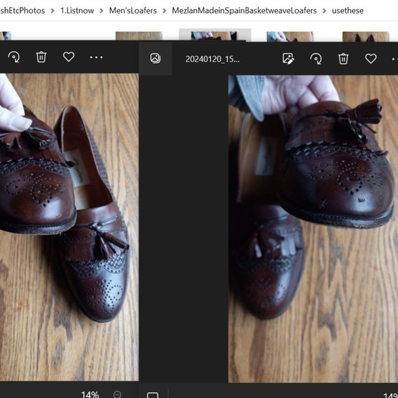 Basketweave Leather Tassel Detail Oxford Wingtip Loafers Sz 8 Academia Artisanal main image 16